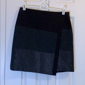 Black Asymmetrical Miniskirt